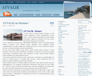 ayvalik-place.com: Ayvalik Tanıtım Sitesi
Ayvalik ile ilgili tüm bilgiler