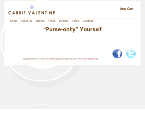 carrievalentine.com: Carrie Valentine Bags - Purses - Clutches - Leather - Accessories
The full line of Carrie Valentine bags, purses, clutches and fashionable accessories.