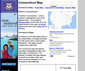 connecticut-map.org: Connecticut Map - State Maps of Connecticut
Connecticut map site features free road maps, topographical maps, relief maps and regional printable maps of Connecticut.