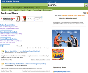ukmediaroom.com: UK Media Room - Your Source for Social News and Networking
UKMediaroom is social bookmarking Website enable user to publish & share their articles with other users which are useful.