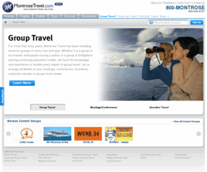 cruisesheets.com: Group Travel | Montrose Travel
Group Travel made easy! We can concentrate on the content of your meeting, your golf game on your incentive trip. 40 years of experience behind us.