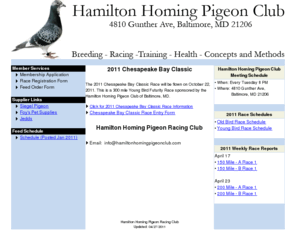 hamiltonhomingpigeonclub.com: Hamilton Homing Pigeon Club
