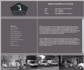 hondenbeveiliging.com: Difference Security - uw partner voor reguliere beveiliging en beveiliging met hond
Difference Security is een beveiligingsbedrijf met als specialisme de hondenbrigade. Ook bieden wij receptiediensten en objectbeveiliging.