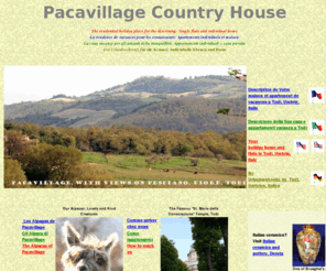 pacavillage.com: Holiday flat, apartment, holiday rentals, apartments, holiday villa, maison de vacances, bed and breakfast, Todi, Umbria, Assisi, Italy, Italie
