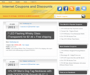 icnd.info: Internet Coupons and Discounts
Internet Coupons and Discounts – Making your online shopping cheaper