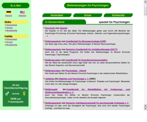 psycjobs.info: Stellenanzeigen für Psychologen - A. L. Beer
Internetverweise zu Stellenanzeigen für Psychologen von Anton L. Beer