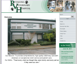 petvethosp.com: Petaluma Veterinary Hospital
Petaluma Veterinary Hospital