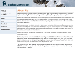 backcountrycorp.com: Backcountrycorp.com | About Us
