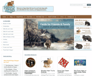 hippo-mojo.com: Hippo Mojo, Gifts and Collectibles
Hippo Mojo sells hippo themed gift items and collectibles