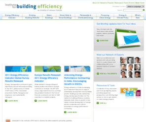 institutebe.com: Institute for Building Efficiency: Expert Analysis & Resources
Providing information & analysis of technologies, policies, & practices for efficient, high performance buildings & smart energy systems around the world.