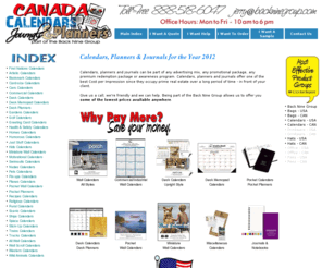 calendarscanada.com: Cheap Custom Printed Canadian Calendars - Wall Calendars, Desk Calendars, Digital Calendars, Pocket Planners, Desk Planners, Available in Canada. Always Low Prices. Why Pay More?
Custom Printed Canadian Calendars - Wall Calendars, Desk Calendars, Digital Calendars, Pocket Planners, Desk Planners