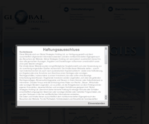 g-strat.com: Global Strategies Holding - G-Strat - Finanzen | Vermögensverwaltung | Devisenhandel | Finanzexperten
Die Global Strategies Holding AG (G-Strat) und ihre Finanzexperten bietet Ihnen professionelle Beratung im Bereich Finanzen, Vermögensverwaltung und Devisenhandel.