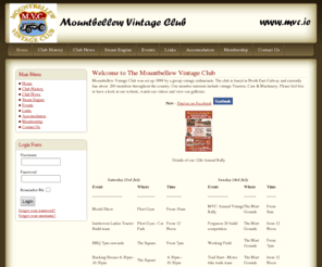 mvc.ie: Mountbellew Vintage Club - Home
Joomla! - the dynamic portal engine and content management system