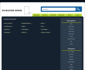 enchantedtower.info: Enchanted Tower Web directory, Directorio web, add URL, añade tu sitio
This is the link directory where you can submit the URL to your homepage. Puedes añadir tu sitio para que generes mas visitas