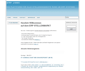 erp-stellenmarkt.de: ERP Jobs
ERP Jobs  SAP EDV IT Stellenbörse Stellenmarkt Jobbörse Jobmarkt Jobs Stellen günstig preiswert