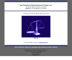 sfpretrial.com: San Francisco Pretrial Diversion Project, Inc.
