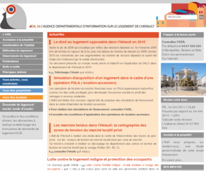 adil34.org: Bienvenue sur le site de l'Adil de l'Hérault
Association departementale d'information pour le logement, renseignement et information sur le droit au logement., Association departementale d'information pour le logement, renseignement et information sur le droit au logement.