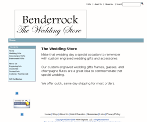 benderrock.com: Bendderrock - Your Wedding Store for Custom Engraved Wedding Gifts and Accessories
Benderrock
