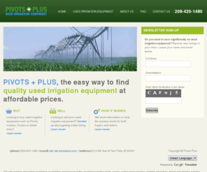 irrigation4sale.com: Used center pivots,wheel lines, pumps and farm irrigation equipment
Irrigation equipment including used farm irrigation pumps, center pivot sprinklers, portable wheel lines, linears and mainline irrigation systems. Pivots Plus matches buyers and sellers...