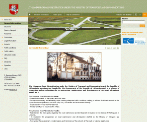 lra.lt: Lithuanian Road Administration under the Ministry of Transport and Communications
