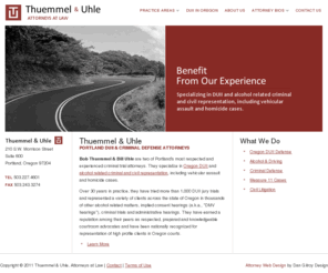 thuemmel-uhle.com: Thuemmel & Uhle: DUII Attorney Portland, Oregon | Multnomah County DUI Attorneys
Thuemmel & Uhle are Portland Oregon attorneys specializing in Multnomah County DUII, criminal defense, and alcohol and driving related cases.