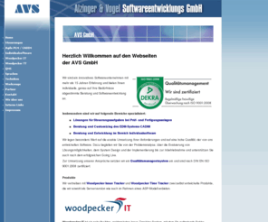 alzinger-vogel.de: Alzinger & Vogel Softwareentwicklungs GmbH: AVS GmbH
Lösungen für Steuerungsaufgaben bei Prüf- und Fertigungsanlagen. Beratung und Customizing des EDM-Systems CADIM. Beratung und Entwicklung im Bereich Individualsoftware 