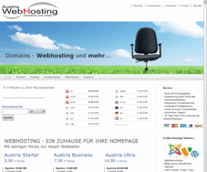 austriawebhosting.at: Home
Domainnamen und Webhosting von einem österreichischen Provider