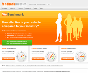 feedbackmetrics.com: FeedbackMetrics: Customer Feedback, Website Feedback, and Employee Feedback
FeedbackMetrics (Measure | Benchmark | Act) provides on-demand surveys and benchmarks for customer feedback, website feedback and employee feedback.
