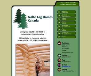 nolteloghomes.com: Nolte Log Homes, British Columbia, Canada
Living in a NOLTE LOG HOME is living with nature in harmony.