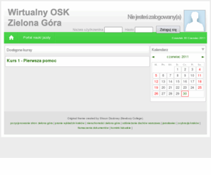 osk.zgora.pl: Wirtualny OSK Zielona Góra
wirtualny ośrodek szkolenia kierowców, osk zielona góra