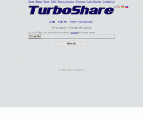 turboshare.com: TurboShare - Simple Fast and Secured file hosting web space to upload and share digital media
TurboShare - Simple Fast Secured file hosting service to upload and share digital media for business professionals and individuals