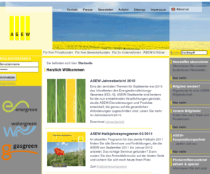 asew.info: ASEW - Startseite - Willkommen
watergreen - ein Produkte der ASEW