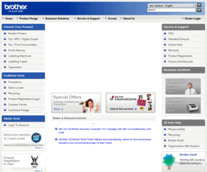 brother.co.nz: Brother at your side
This website displays a comprehensive list of Brother branded products and services available within New Zealand from Brother International (NZ) Limited.