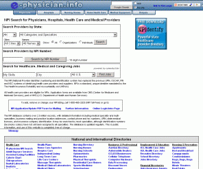 ... NPI database search, 2.5 million providers with complete contact