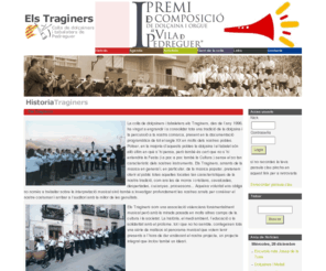 elstraginers.com: -- Els Traginers --
Colla de dolçainers i tabaleters de Pedreguer, historia, agenda, activitats, gent de la colla, contacte, links, portem la música festera a tot arreu