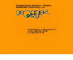 geoprojekt.com.pl: GEOPROJEKT OLSZTYN Sp. z o.o.
