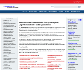 logistik-link.de: Transport Logistik Verzeichnis
internationales Verzeichnis für Transport Logistik und Lagerlogistik