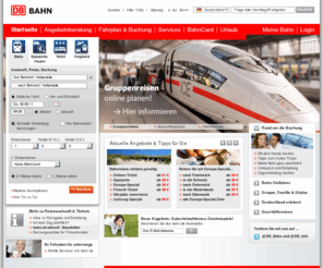 geschaeftsreise-service.net: DB Bahn: bahn.de - Ihr Mobilitätsportal für Reisen, Bahn, Urlaub, Hotels, Städtereisen und Mietwagen
Deutschlands beliebtestes Reise- und Mobilitätsportal: Auskunft, Bahnfahrkarten, Online-Tickets, Ländertickets,  günstige Angebote rund um Urlaub und Reisen. Komfortabel planen und sicher buchen. 