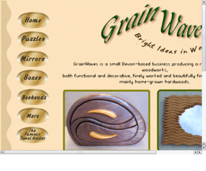 grainwaves.net: woodworks
original woodworks puzzles mirrors bookends