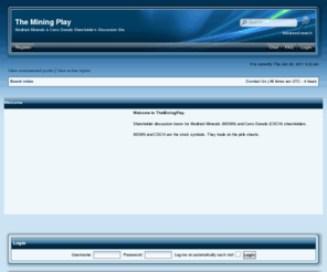 theminingplay.com: The Mining Play • Index page
Medinah Minerals & Cerro Dorado Shareholder's Discussion Site