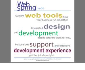 webspringmedia.com: WebSpring Media
Custom Application Development Services