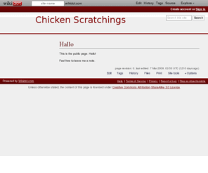 dandanxu.com: Hallo - Chicken Scratchings
