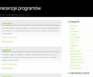 katalogprogramow.com: Najlepsze Programy
Programy do pobrania. Strona z opisami najlepszych programów starannie wyselekcjonowanyc spośród setek innych aplikacji.