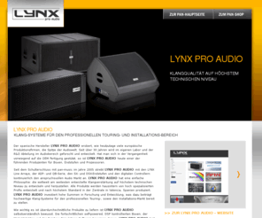 lx8a.com: Lynx Pro Audio
Lynx Pro Audio - Professional Sound Equipment, Line Array systems