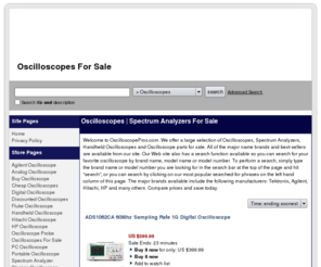 oscilloscopepros.com: Oscilloscopes | Spectrum Analyzers For Sale
oscilloscope, oscilloscopes for sale, cheap oscilloscopes, buy oscilloscope, discounted oscilloscopes, digital oscilloscope, tektronix oscilloscope, oscilloscope probe, pc oscilloscope