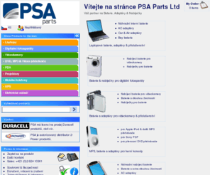 psaparts.cz: Baterie, nabíječky & adaptéry od PSA Parts Ltd.
PSA Parts baterie, adaptéry a nabíječky pro notebooky laptopy, videokamery, digitální fotoaparáty, PDA, Smarphone, MP3, DVD, video