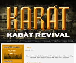 revival-kabat.com: Úvod - Karát rock
Kabat revival rock