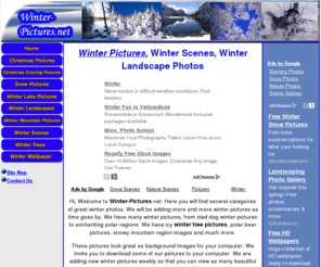 winter-pictures.net: Winter pictures, winter scenes, winter landscape photos
Winter pictures, winter scenes, winter landscape photos