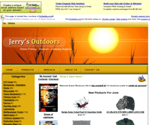 jerrysoutdoors.com: Jerrys Outdoors - Online Fishing - Outdoors - Camping Supplies
