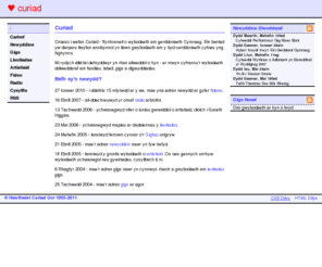 curiad.org: Cerddoriaeth Cymru Ar Y We
Curiad - cerddoriaeth Cymru ar y we - newyddion, gigs, artistiaid, labeli a mwy.